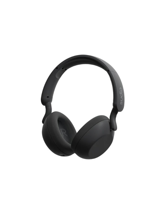 Sudio R3 Powder BLACK - Over-Ear Headphones, Up to 35 Hours Play Time, USB-C Charging, Built-in Microphone (1), Touch and Click Buttons, Bluetooth 5.4 - Image 2